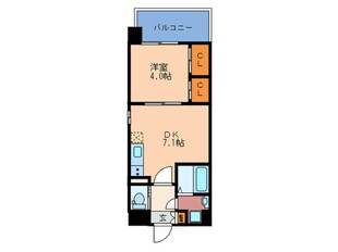 プライマル南森町の物件間取画像